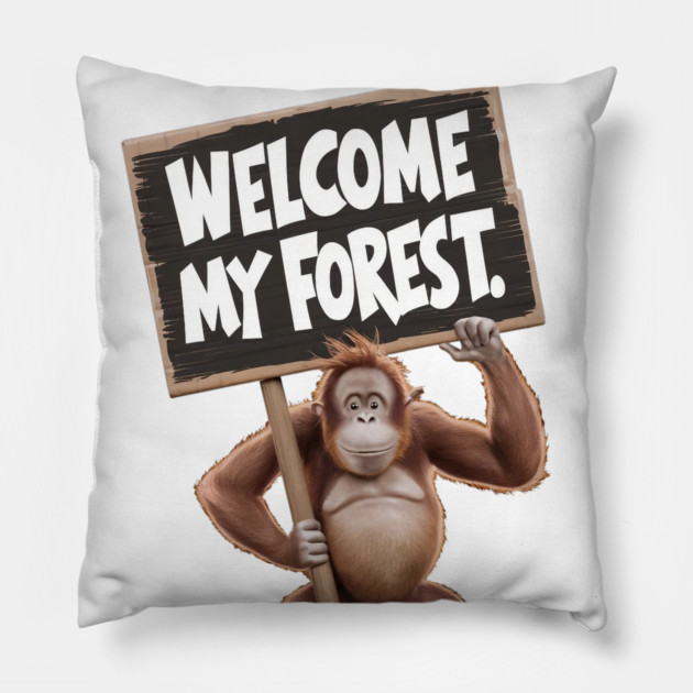 Welcome My Forest Pillow by animegirlnft