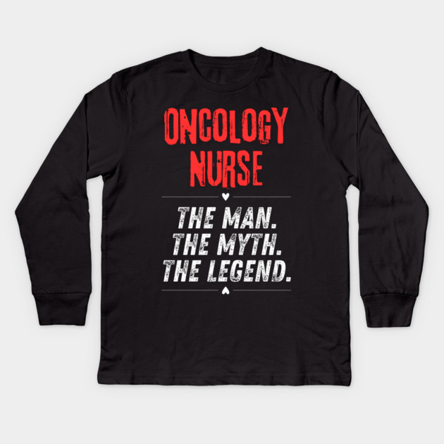 Oncology Nurse Kids Long Sleeve T-Shirt by BlackMeme94