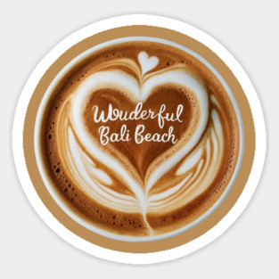 Wonderful Bali Beach Caffee Sticker
