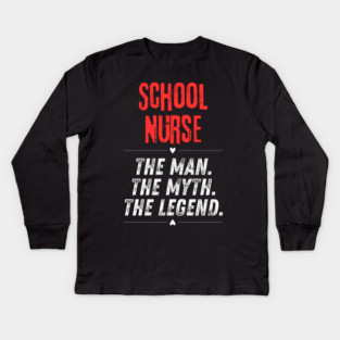 School Nurse Kids Long Sleeve T-Shirt