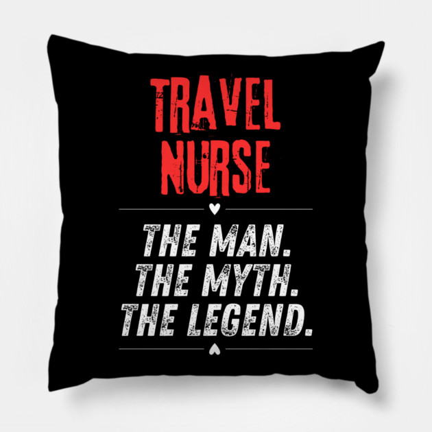 Travel Nurse Pillow by BlackMeme94