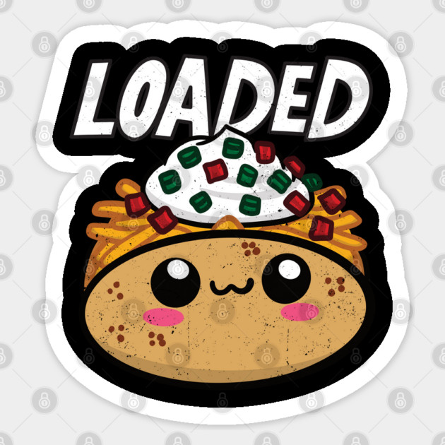 Food Kawaii Style Loaded Baked Potato Sticker by belownormal