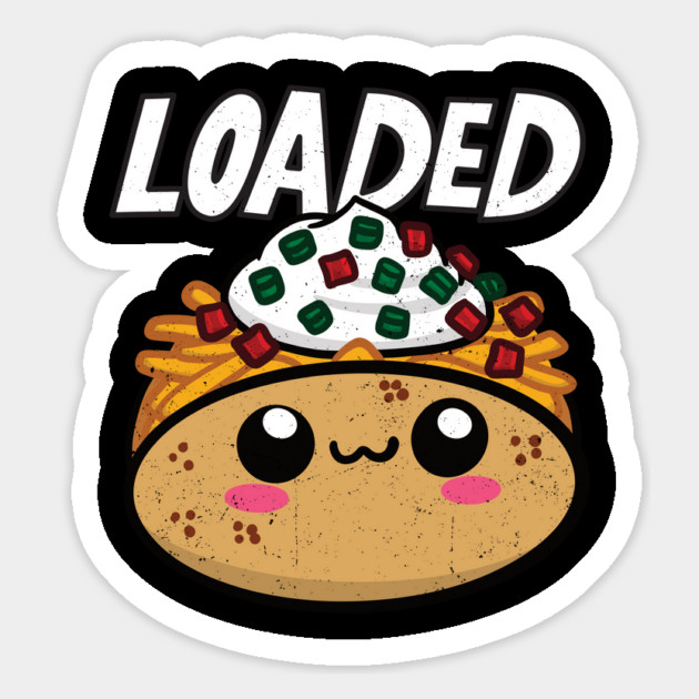 Food Kawaii Style Loaded Baked Potato Magnet by belownormal