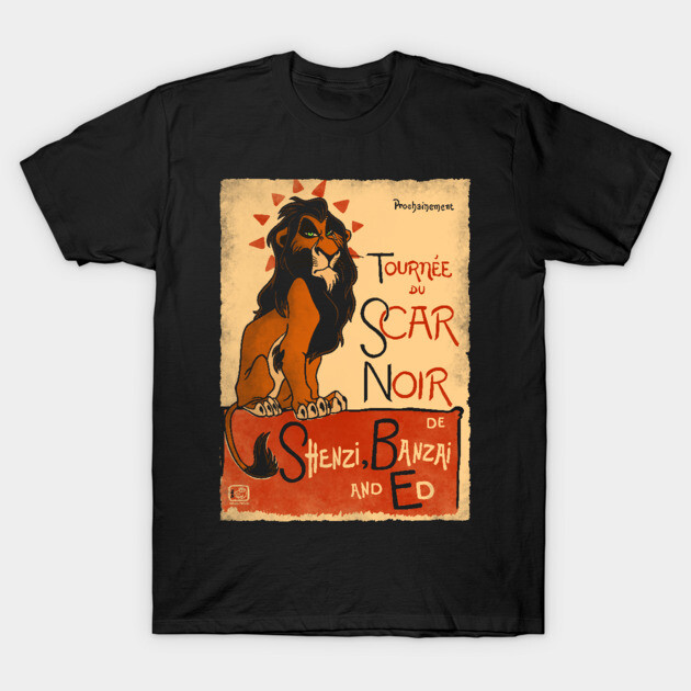 Le Scar Noir T-Shirt by Barbadifuoco