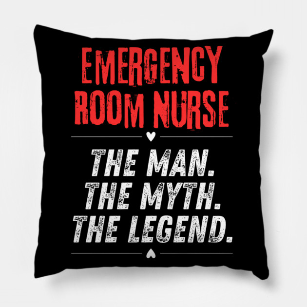 Emergency Room Nurse Pillow by BlackMeme94
