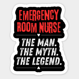 Emergency Room Nurse Sticker