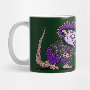 Punk Rock Possum Zombie Mug