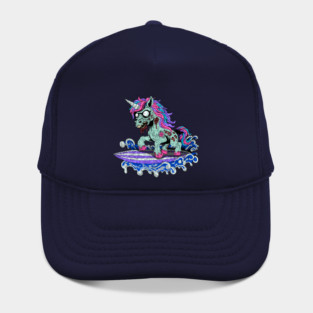 Surfer Unicorn Zombie Hat