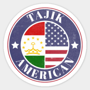 Proud Tajik-American Badge - Tajikistan Flag Magnet