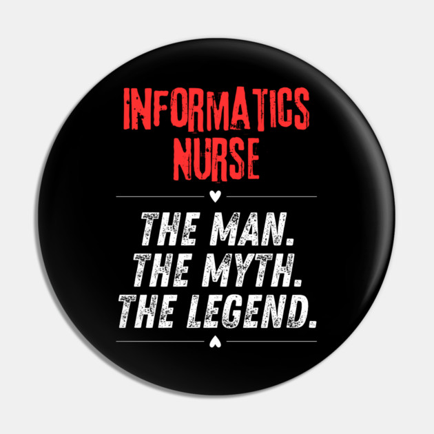 Informatics Nurse Pin by BlackMeme94