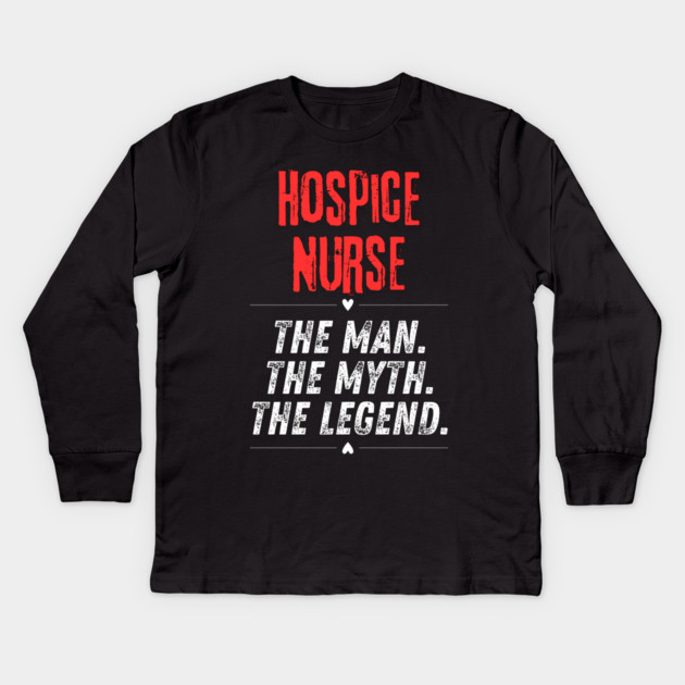 Hospice Nurse Kids Long Sleeve T-Shirt by BlackMeme94
