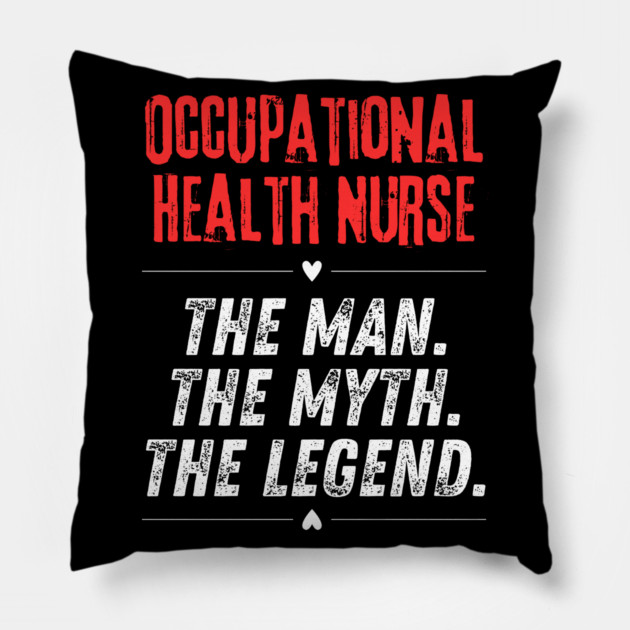 Occupational Health Nurse Pillow by BlackMeme94