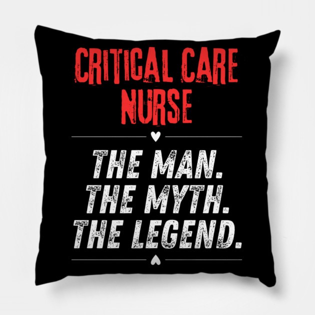 Critical Care Nurse Pillow by BlackMeme94