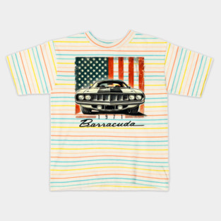 71 Cuda USA Kids T-Shirt