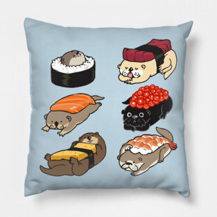 Sushi Otter Pillow