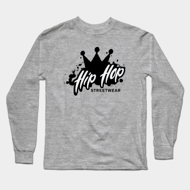 Hip Hop King Long Sleeve T-Shirt by UrbanLifeApparel