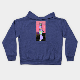 Warda The Cute Girl Manager Kids Hoodie