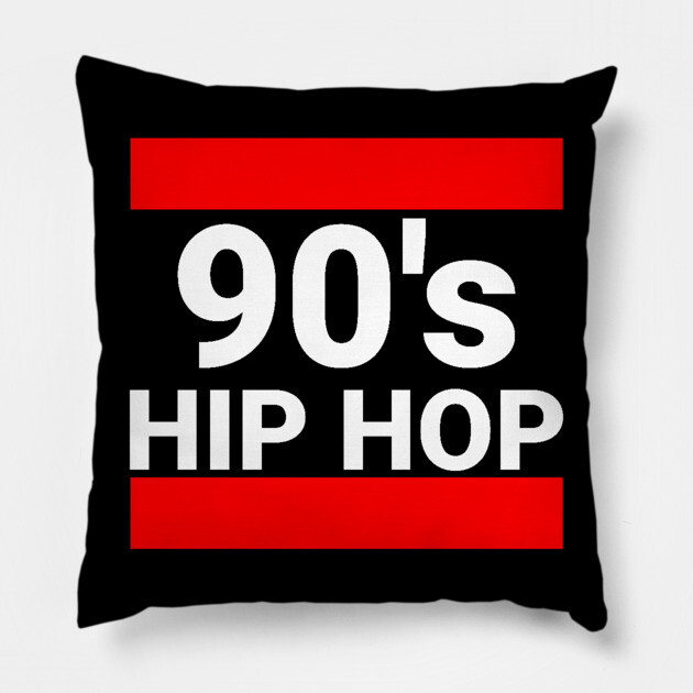 90s Hip Hop Pillow by UrbanLifeApparel