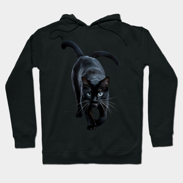 Black Cat Double Tail Hoodie by animegirlnft