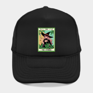 Cannabis Weed Lover Witch Smoking 420 The Stoner Tarot Card Hat