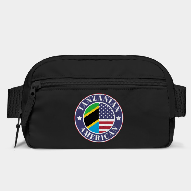 Proud Tanzanian-American Badge - Tanzania Flag by Yesteeyear