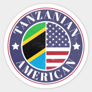 Proud Tanzanian-American Badge - Tanzania Flag Magnet