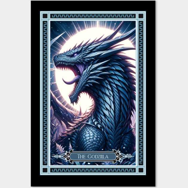 The Godzilla Tarot Card Wall Art by HolidayBug