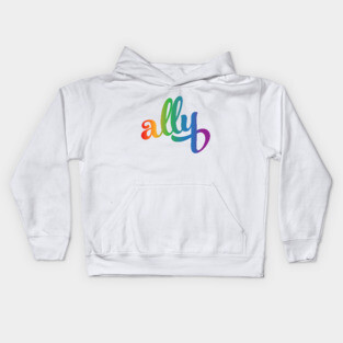 LGBTQIA+ Pride Ally Shirt Kids Hoodie