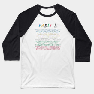 all paris gymnasts front only Baseball T-Shirt