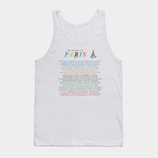 all paris gymnasts front only Tank Top