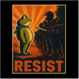resist-frog Posters and Art