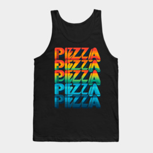 Pizza Lover Retro Style Tank Top