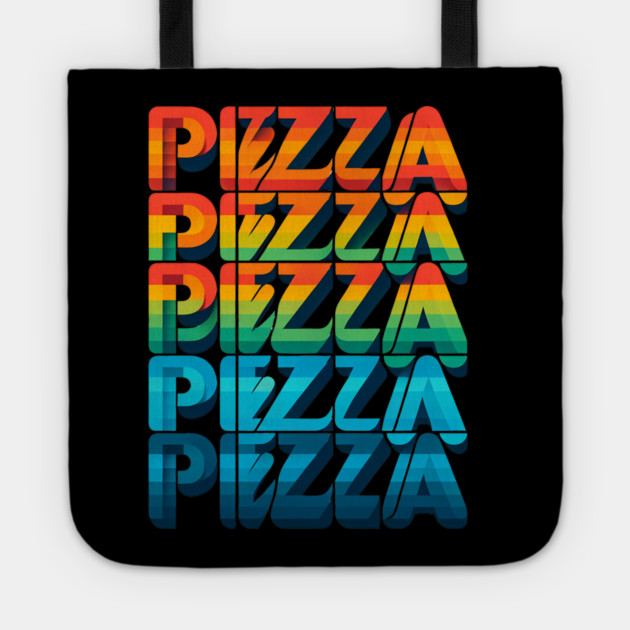 Pizza Lover Retro Style Tote by logiamerch