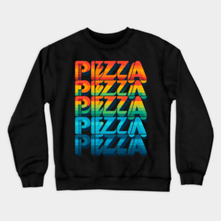 Pizza Lover Retro Style Crewneck Sweatshirt