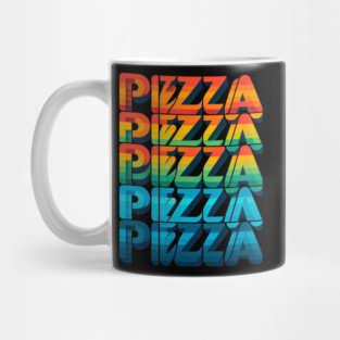 Pizza Lover Retro Style Mug