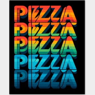 Pizza Lover Retro Style Posters and Art