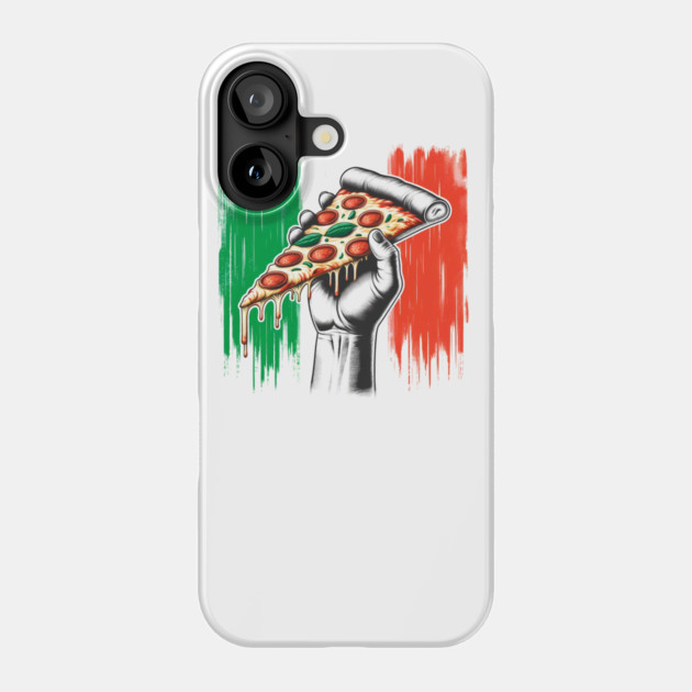 Pizza Lover Italian Flag Colors Phone Case by logiamerch