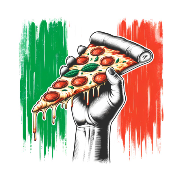 Pizza Lover Italian Flag Colors by logiamerch