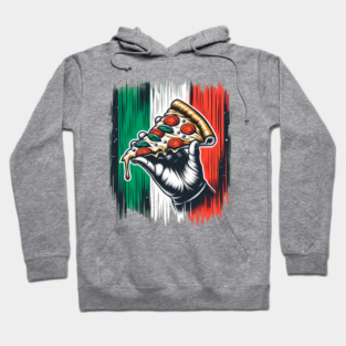 Pizza Lover Italian Colors Flag Style Hoodie