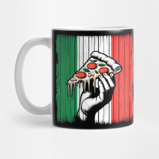 Pizza Lover Italian Flag Colors Mug