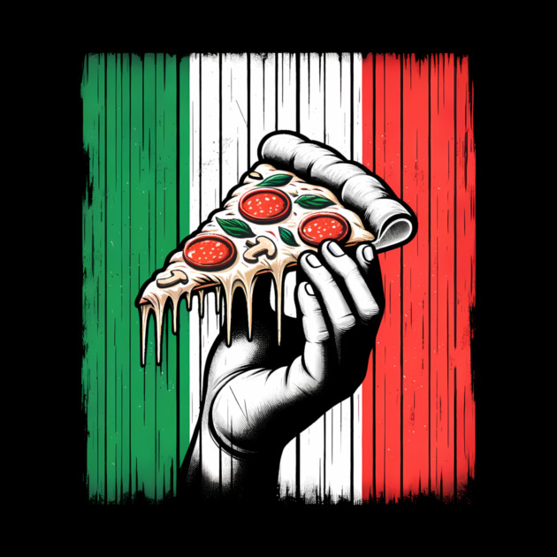 Pizza Lover Italian Flag Colors by logiamerch