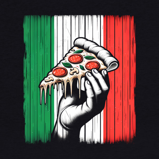 Pizza Lover Italian Flag Colors by logiamerch