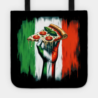 Pizza Lover Italian Flag Colors Tote