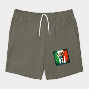 Pizza Lover Italian Flag Colors Shorts