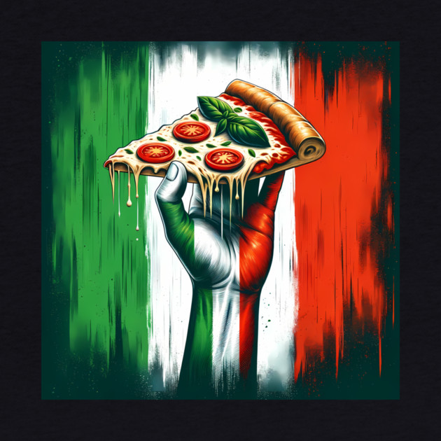 Pizza Lover Italian Flag Colors by logiamerch