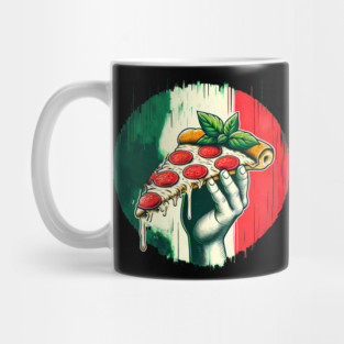 Pizza Lover Italian Flag Colors Mug