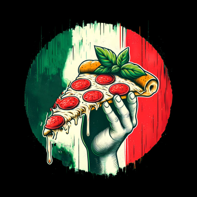 Pizza Lover Italian Flag Colors by logiamerch