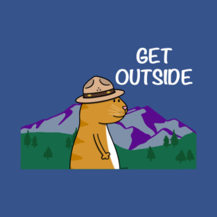 Get Outside Ranger Cat T-Shirt