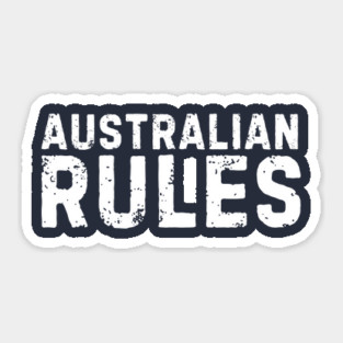 Australian Rules Sticker