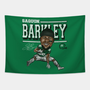 Saquon Barkley Philadelphia Cartoon Tapestry